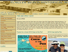 Tablet Screenshot of flaglerbeachmuseum.com